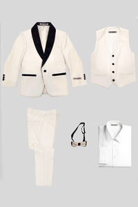 Stacy Adams "Hampton" Stacy Adams Kids Ivory Tuxedo (5-Piece Set)