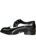 Load image into Gallery viewer, Vangelo "Chaz" Kids Black & White Tuxedo Shoes