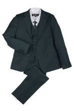 Load image into Gallery viewer, BLACKTIE &quot;Liam&quot; Kids Hunter Green Suit (5-Piece Set)