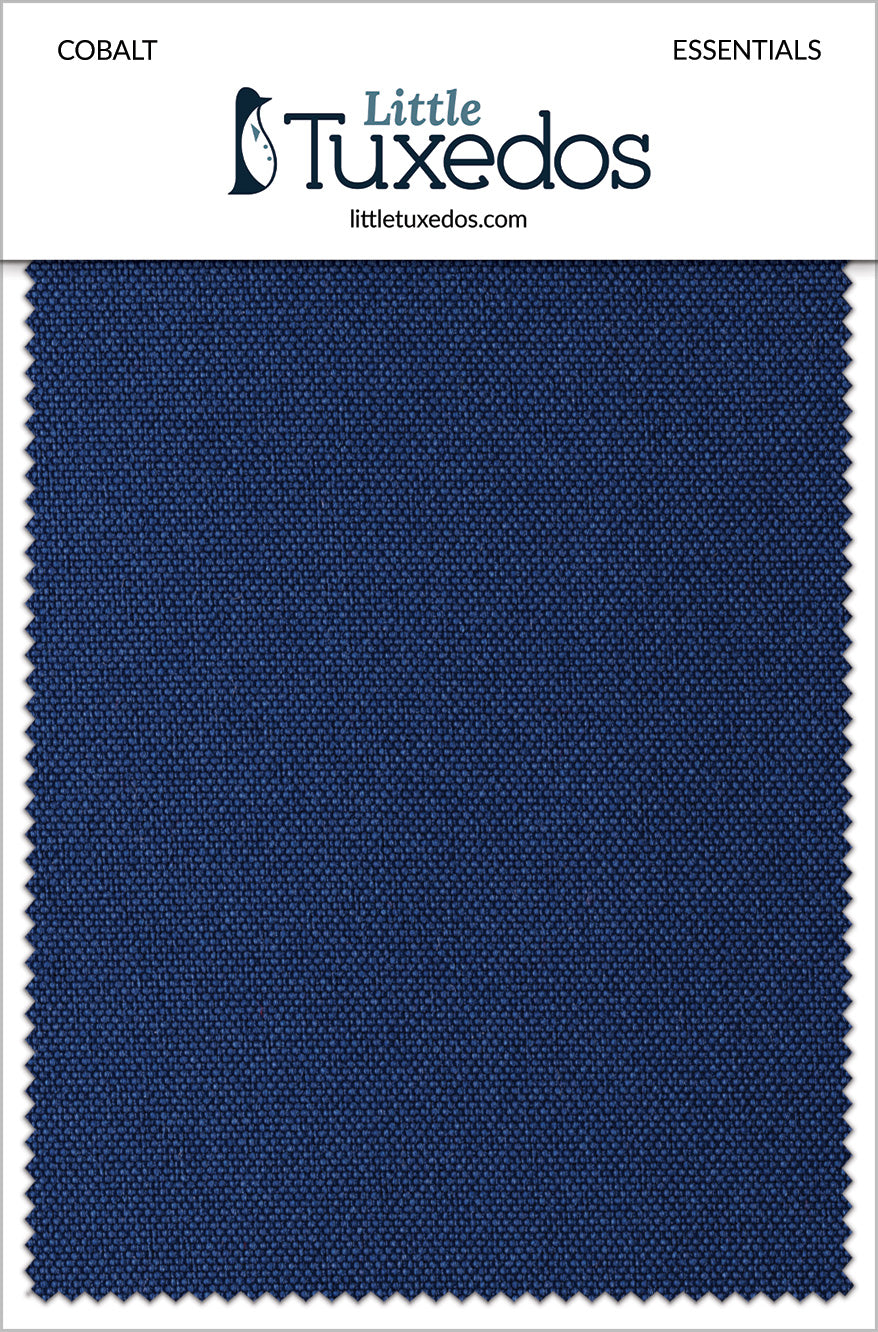 Little Tuxedos Cobalt Essentials Fabric Swatch