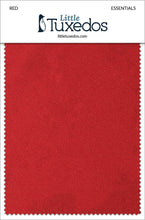 Load image into Gallery viewer, Little Tuxedos Red Essentials Fabric Swatch
