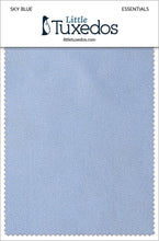 Load image into Gallery viewer, Little Tuxedos Sky Blue Essentials Fabric Swatch