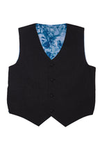 Load image into Gallery viewer, Little Tuxedos "Mason" Kids Black Suit (5-Piece Set)