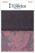 Load image into Gallery viewer, BLACKTIE Charcoal Stretch Fabric Swatch