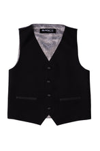 Load image into Gallery viewer, BLACKTIE &quot;London&quot; Kids Onyx Black Tuxedo (5-Piece Set)