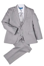 Load image into Gallery viewer, Perry Ellis &quot;Noah&quot; Perry Ellis Kids Light Grey Suit (5-Piece Set)