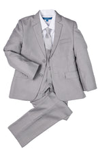 Load image into Gallery viewer, Perry Ellis "Noah" Perry Ellis Kids Light Grey Suit (5-Piece Set)