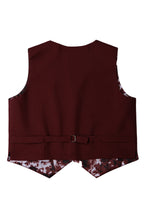 Load image into Gallery viewer, Little Tuxedos &quot;Prodigy&quot; Kids Burgundy Tuxedo (5-Piece Set)