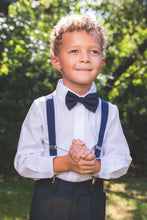 Load image into Gallery viewer, Little Tuxedos "Wyatt" Kids Navy 4-Piece Barn Wedding Set