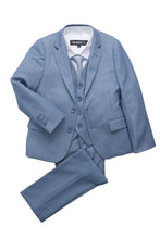 Load image into Gallery viewer, BLACKTIE "Liam" Kids Denim Blue Suit (5-Piece Set)