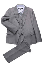 Load image into Gallery viewer, BLACKTIE &quot;Liam&quot; Kids Vintage Grey Suit (5-Piece Set)