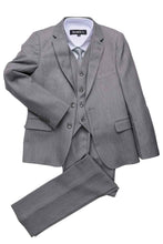 Load image into Gallery viewer, BLACKTIE "Liam" Kids Vintage Grey Suit (5-Piece Set)