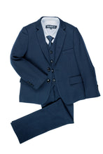 Load image into Gallery viewer, BLACKTIE &quot;Liam&quot; Kids Midnight Blue Suit (5-Piece Set)