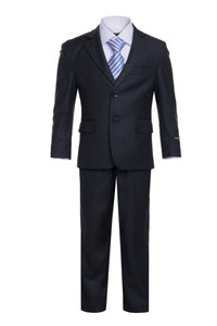 Ferrecci 2 Boys "Jax" Kids Charcoal Suit 5-Piece Set