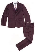 Load image into Gallery viewer, Geoffrey Beene "Austin" Kids Burgundy 5-Piece Suit (Geoffrey Beene / AXNY)