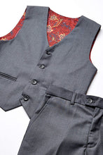 Load image into Gallery viewer, Geoffrey Beene "Austin" Kids Charcoal 5-Piece Suit (Geoffrey Beene / AXNY)