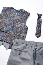 Load image into Gallery viewer, Geoffrey Beene "Austin" Kids Light Grey 5-Piece Suit (Geoffrey Beene / AXNY)