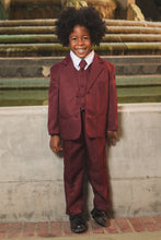 Load image into Gallery viewer, Peanut Butter Collection &quot;Joey&quot; Kids Burgundy Suit 5-Piece Set