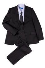 Load image into Gallery viewer, Perry Ellis "Noah" Perry Ellis Kids Black Suit (5-Piece Set)