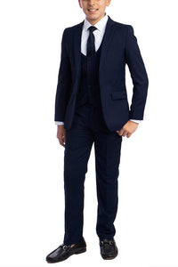 Perry Ellis "Noah" Perry Ellis Kids Navy 5-Piece Suit