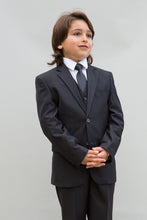 Load image into Gallery viewer, Statement "Elliot" Kids Charcoal 5-Piece Suit