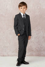 Load image into Gallery viewer, Tip Top &quot;Stanford&quot; Kids Dark Grey Suit 5-Piece Set