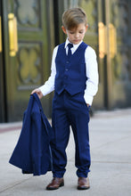 Load image into Gallery viewer, Tip Top 6M &quot;Stanford&quot; Kids Ink Blue Suit 5-Piece Set