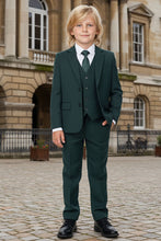 Load image into Gallery viewer, BLACKTIE &quot;Liam&quot; Kids Hunter Green Suit (5-Piece Set)