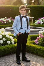 Load image into Gallery viewer, BLACKTIE &quot;London&quot; Kids Powder Blue Tuxedo (5-Piece Set)