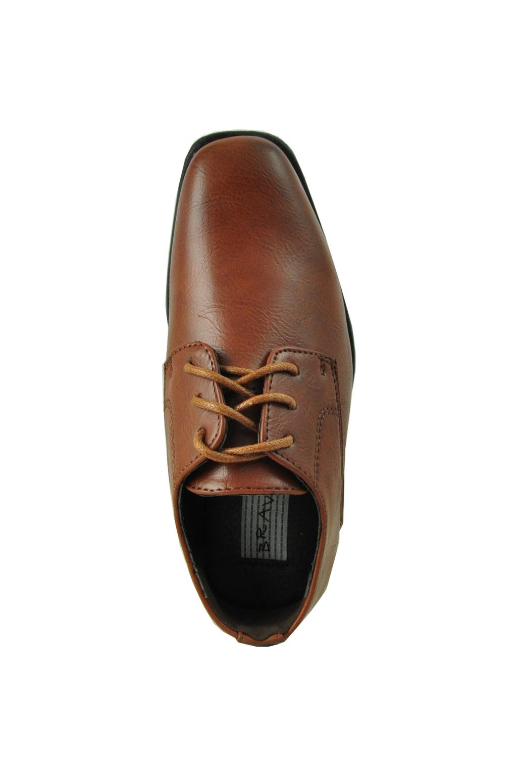 King" Kids Brown Dress Shoes LittleTuxedos.com King" Kids Brown Dress Shoes LittleTuxedos.com