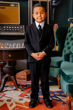 Load image into Gallery viewer, Cleo &quot;Oasis&quot; Kids Safari Black Linen Suit (5-Piece Set)