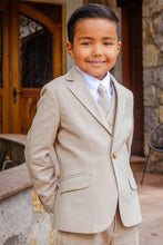 Load image into Gallery viewer, Cleo &quot;Oasis&quot; Kids Safari Tan Linen Suit (5-Piece Set)