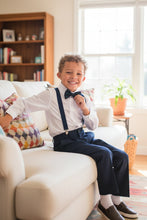 Load image into Gallery viewer, Little Tuxedos &quot;Wyatt&quot; Kids Navy 4-Piece Barn Wedding Set