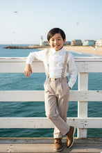 Load image into Gallery viewer, Little Tuxedos &quot;Wyatt&quot; Kids Sand 4-Piece Barn Wedding Set