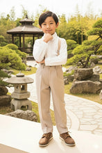 Load image into Gallery viewer, Little Tuxedos &quot;Wyatt&quot; Kids Sand 4-Piece Barn Wedding Set