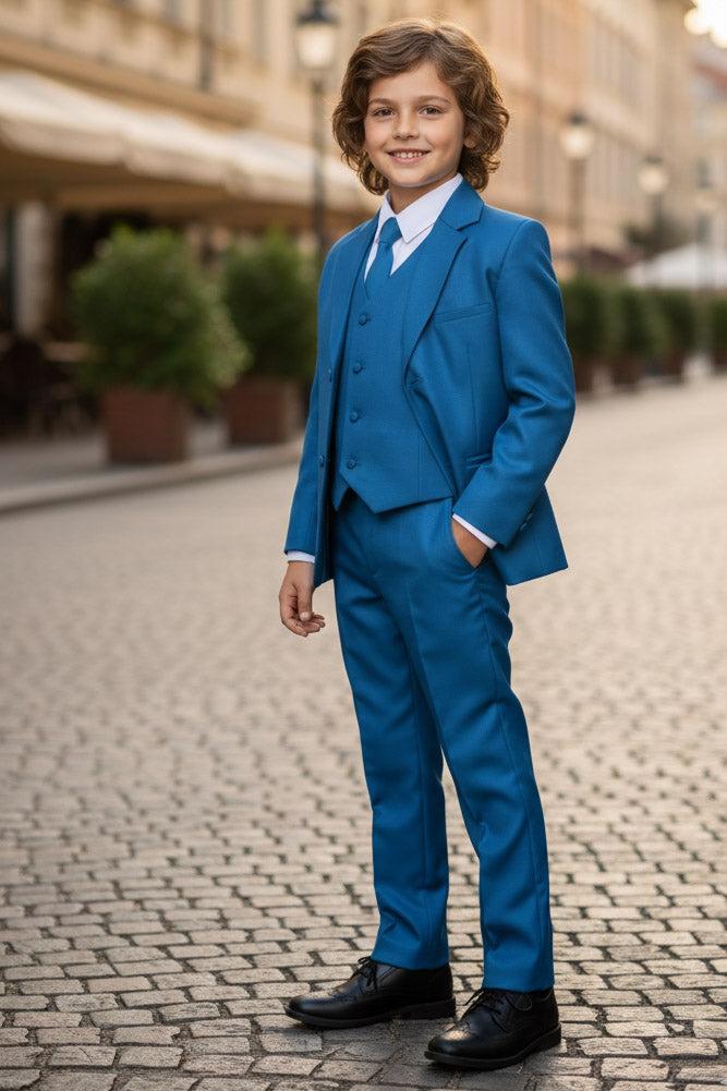 Little Tuxedos Mason Kids Cobalt Suit (5-Piece Set) 14 Boys Little Tuxedos Mason Kids Cobalt Suit (5-Piece Set) 14 Boys