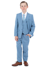 Load image into Gallery viewer, Perry Ellis &quot;Noah&quot; Perry Ellis Kids Dusty Blue Suit (5-Piece Set)