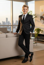Load image into Gallery viewer, &quot;Noah&quot; Perry Ellis Kids Charcoal Suit (5-Piece Set)