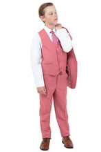 Load image into Gallery viewer, Perry Ellis &quot;Noah&quot; Perry Ellis Kids Coral Mauve Suit (5-Piece Set)