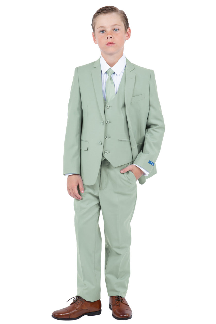 Noah" Perry Ellis Kids Sage Suit (5-Piece Set) LittleTuxedos.com Noah" Perry Ellis Kids Sage Suit (5-Piece Set) LittleTuxedos.com