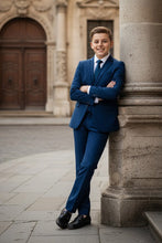 Load image into Gallery viewer, Perry Ellis &quot;Noah&quot; Perry Ellis Kids Indigo Blue Suit (5-Piece Set)