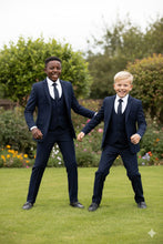 Load image into Gallery viewer, Perry Ellis &quot;Noah&quot; Perry Ellis Kids Navy Suit (5-Piece Set)