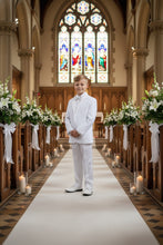 Load image into Gallery viewer, Little Tuxedos "Princeton" Kids White Tuxedo (5-Piece Set)