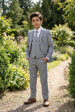 Load image into Gallery viewer, Perry Ellis "Sharkskin Swagger" Kids Shark Grey Suit (5-Piece Set)