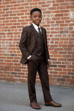 Load image into Gallery viewer, Tazio "Jacob" Kids Brown 5-Piece Suit