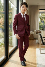 Load image into Gallery viewer, Tazio "Jacob" Kids Burgundy 5-Piece Suit