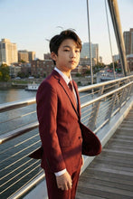 Load image into Gallery viewer, Tazio "Jacob" Kids Burgundy 5-Piece Suit