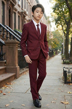 Load image into Gallery viewer, Tazio "Jacob" Kids Burgundy 5-Piece Suit
