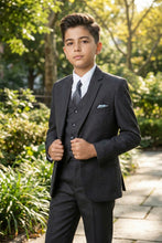 Load image into Gallery viewer, Tazio "Jacob" Kids Charcoal Grey 5-Piece Suit