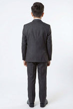 Load image into Gallery viewer, Tazio "Jacob" Kids Charcoal Grey 5-Piece Suit
